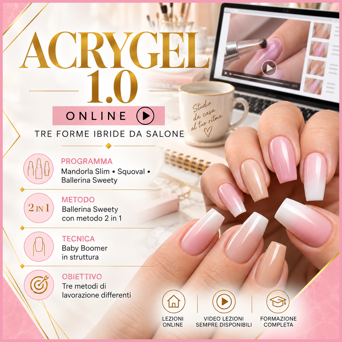 Corso Online Acrygel 1.0, Annalisa Galasso Nail Academy