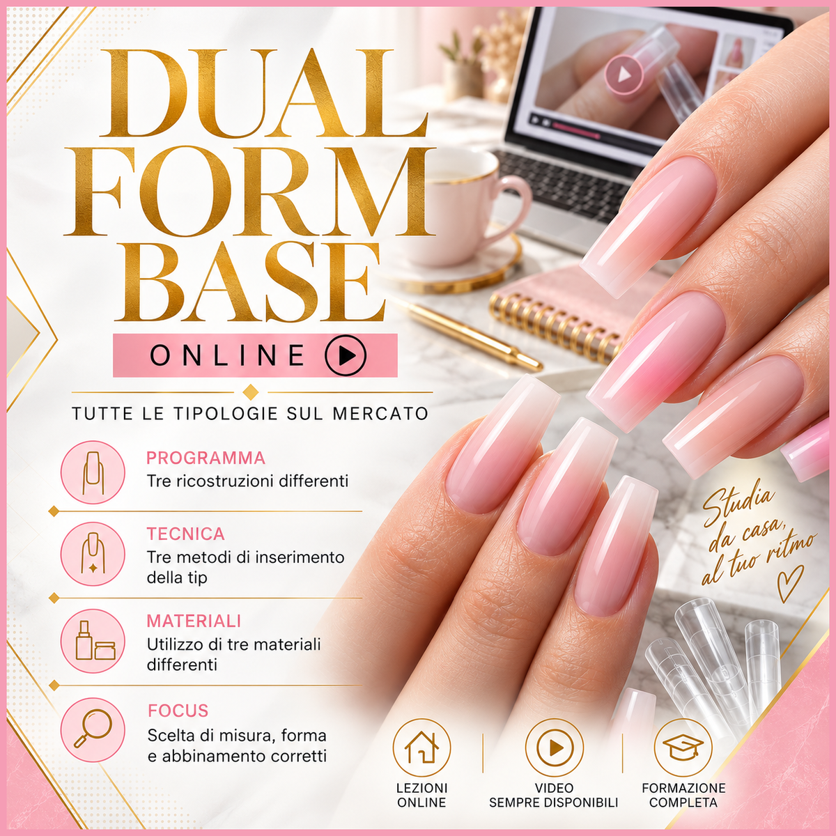 Corso Online Dual Form Base, Annalisa Galasso Nail Academy